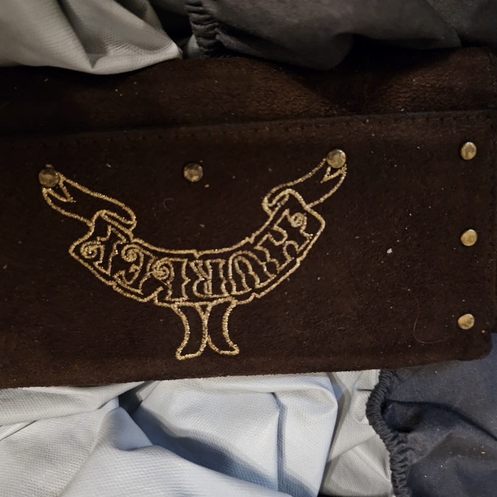 Hurley Brown Wallet with Gold Accents